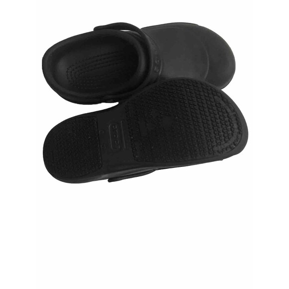 Crocs Shoes Mens Size 8 Classic Clog Sandals Black Waterproof Womens 10 Slip On main image 4